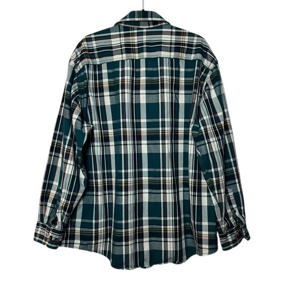 G.H. BASS & CO.  Button Down Shirt Men's Size XXL 100% Cotton Plaid Green - Picture 2 of 15